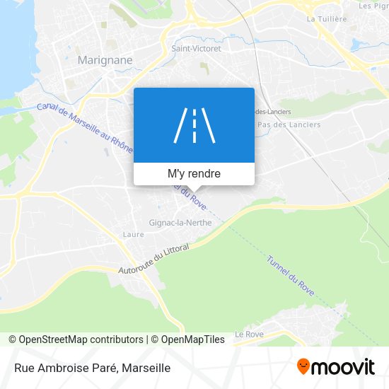 Rue Ambroise Paré plan