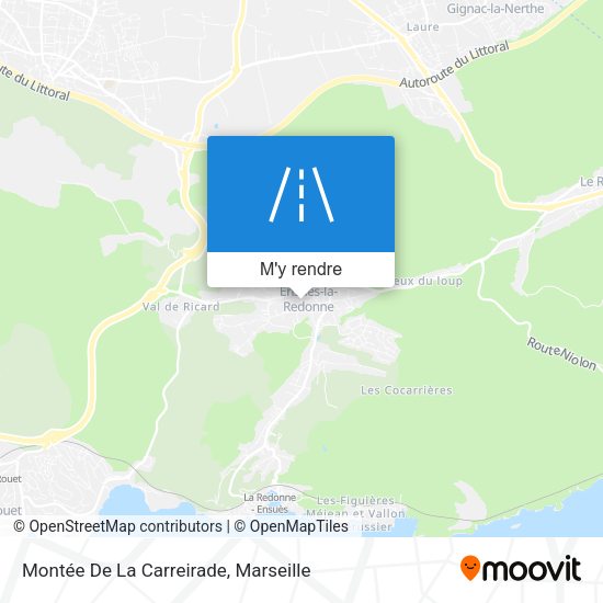 Montée De La Carreirade plan