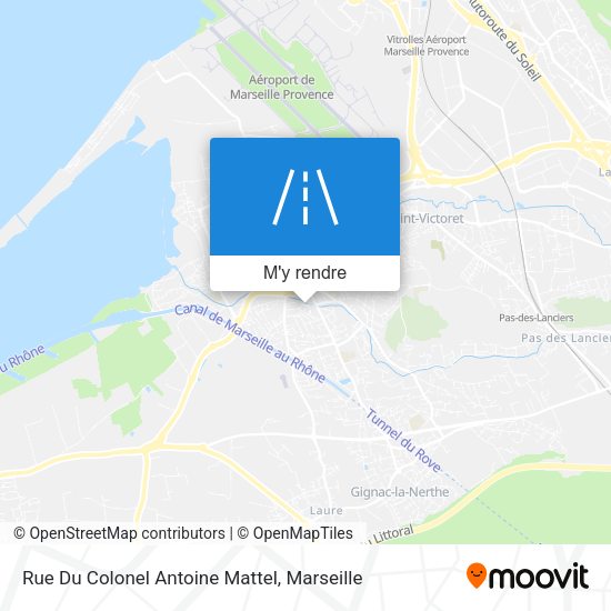Rue Du Colonel Antoine Mattel plan