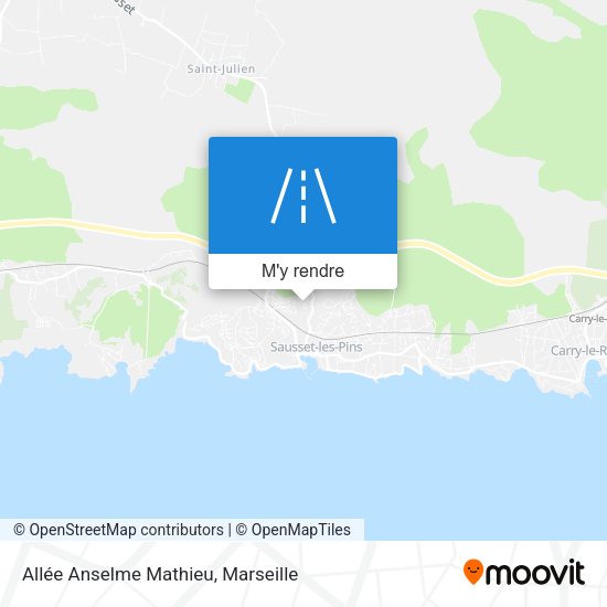 Allée Anselme Mathieu plan