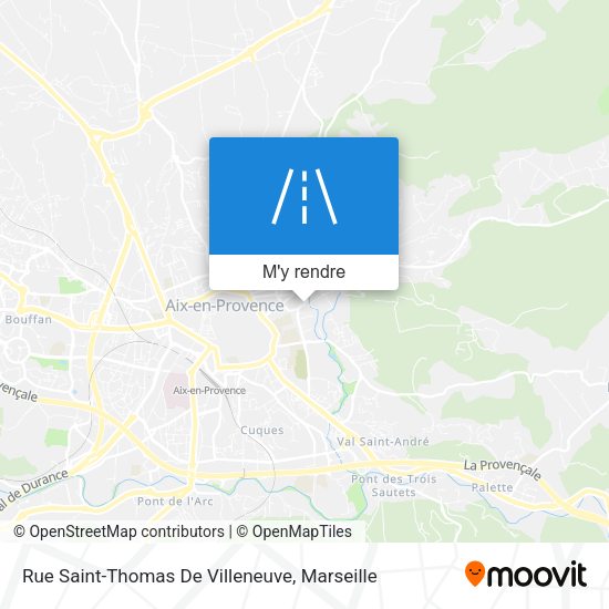 Rue Saint-Thomas De Villeneuve plan