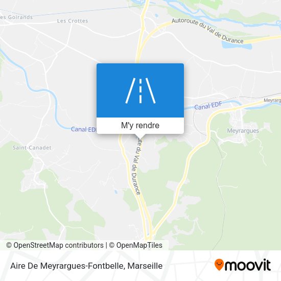 Aire De Meyrargues-Fontbelle plan