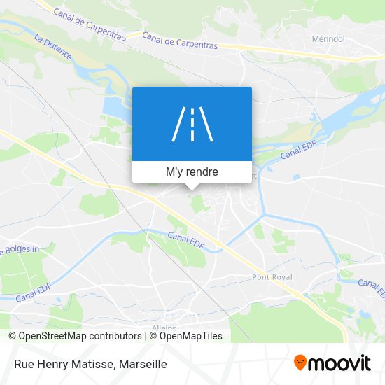 Rue Henry Matisse plan