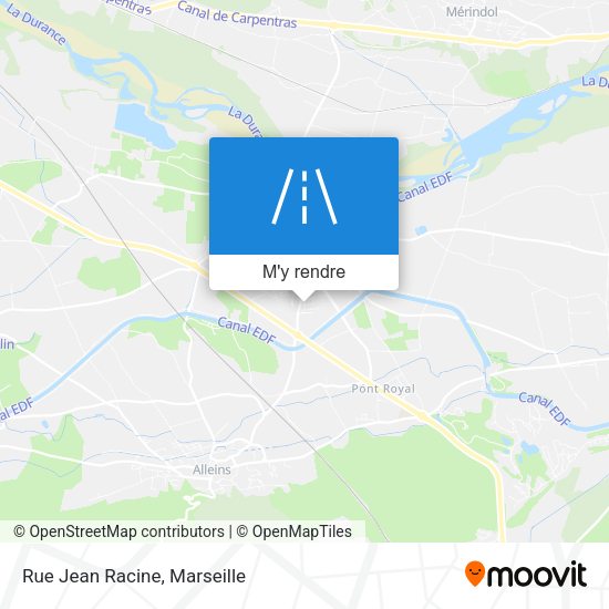 Rue Jean Racine plan