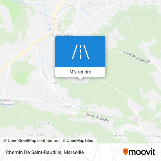 Chemin De Saint-Baudille plan