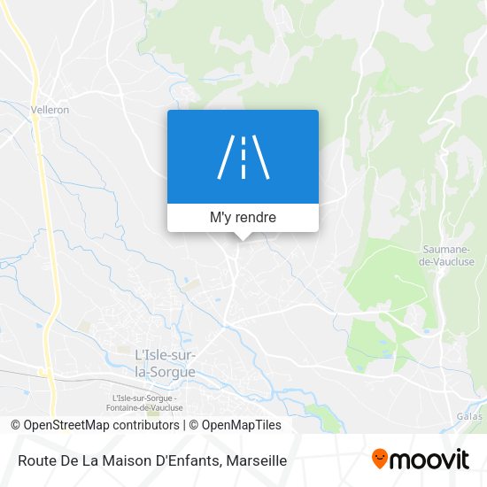 Route De La Maison D'Enfants plan