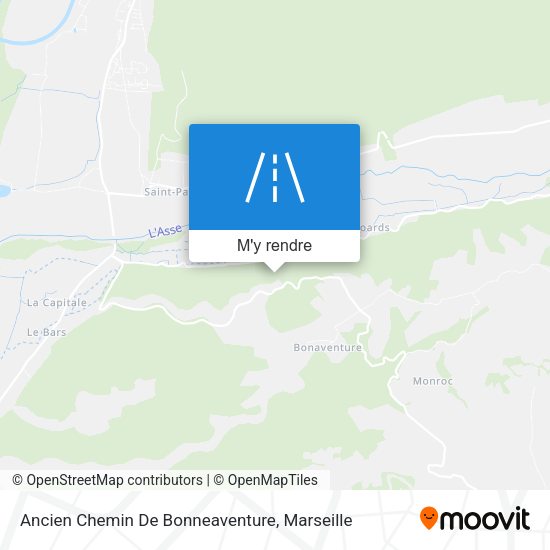 Ancien Chemin De Bonneaventure plan