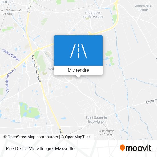 Rue De Le Métallurgie plan