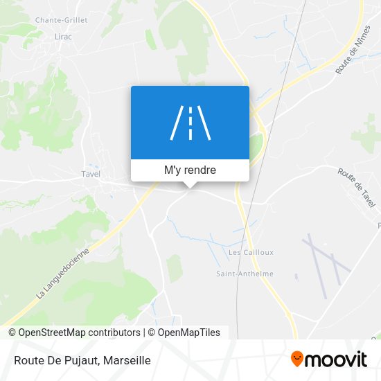Route De Pujaut plan