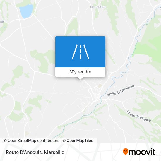 Route D'Ansouis plan