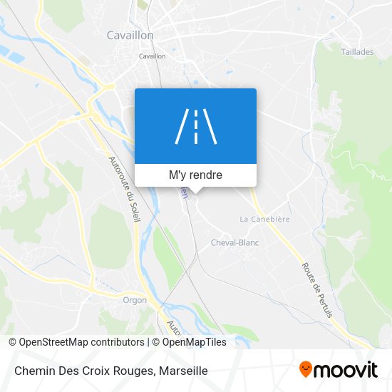 Chemin Des Croix Rouges plan