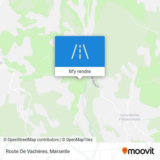 Route De Vachères plan