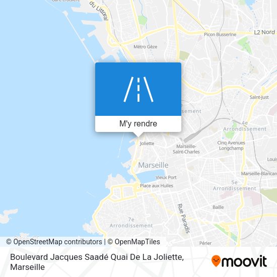 Boulevard Jacques Saadé Quai De La Joliette plan
