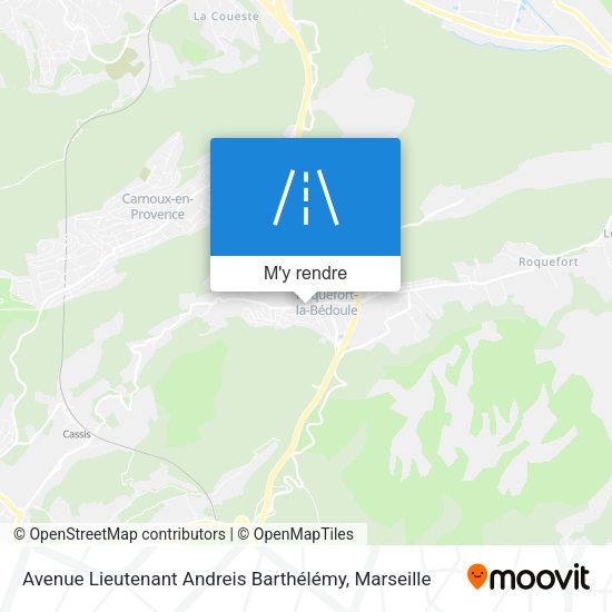Avenue Lieutenant Andreis Barthélémy plan