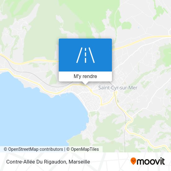 Contre-Allée Du Rigaudon plan