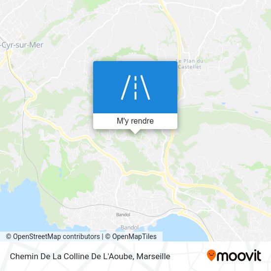 Chemin De La Colline De L'Aoube plan