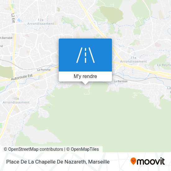 Place De La Chapelle De Nazareth plan