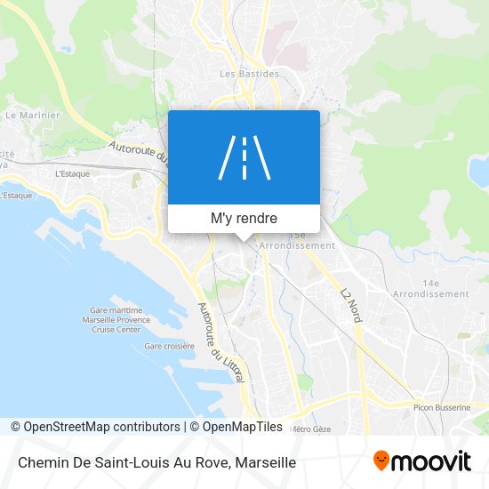 Chemin De Saint-Louis Au Rove plan