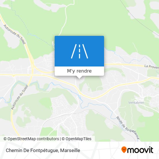 Chemin De Fontpétugue plan