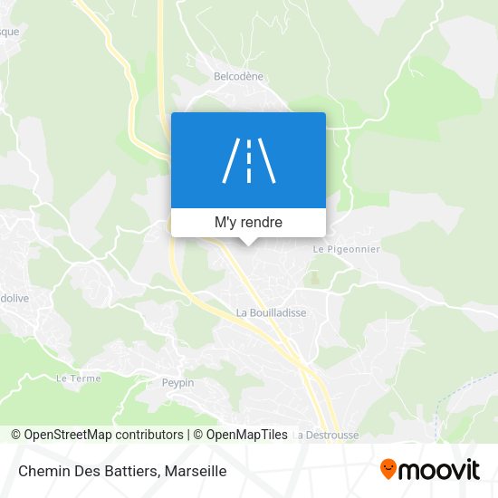 Chemin Des Battiers plan