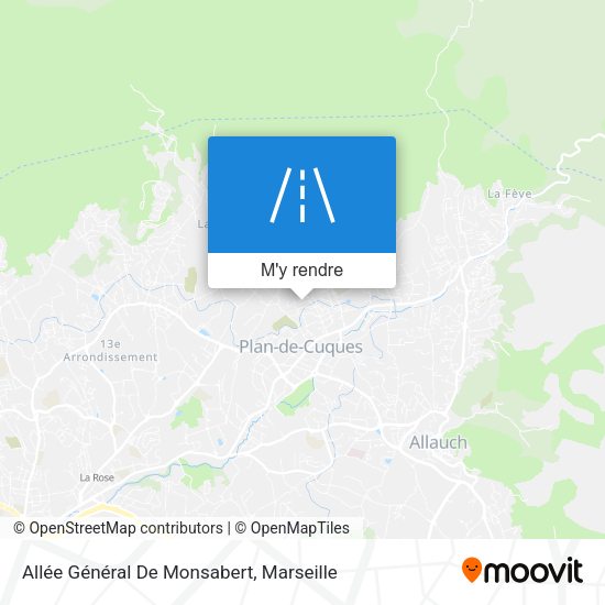 Allée Général De Monsabert plan