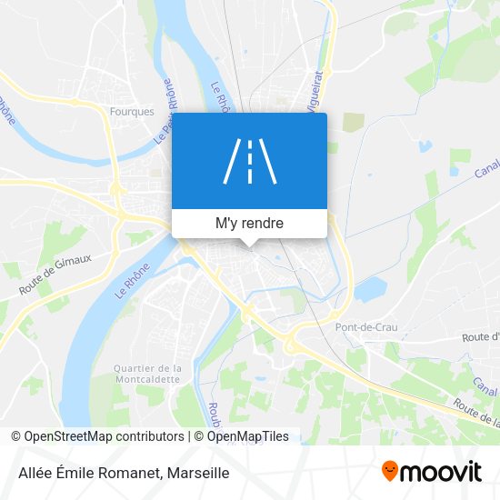 Allée Émile Romanet plan