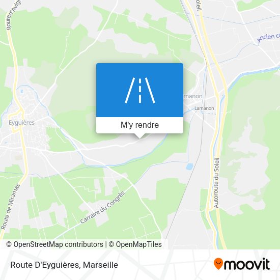 Route D'Eyguières plan