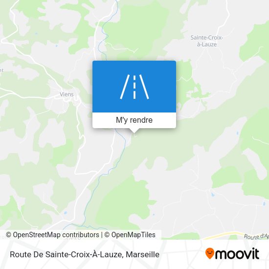 Route De Sainte-Croix-À-Lauze plan
