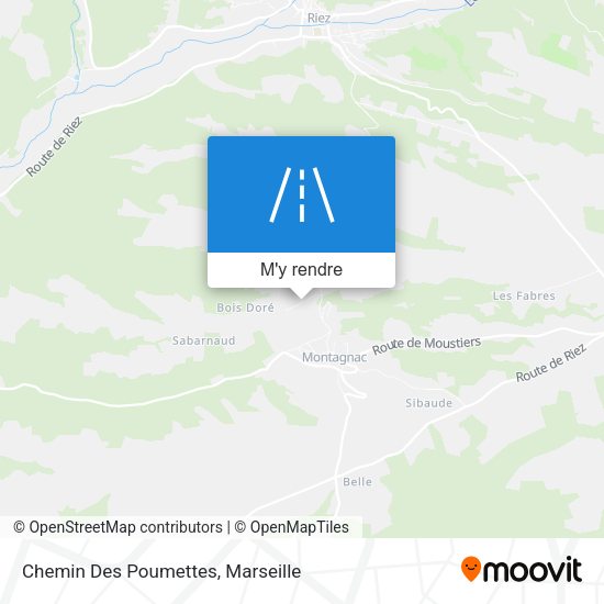 Chemin Des Poumettes plan