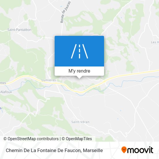 Chemin De La Fontaine De Faucon plan