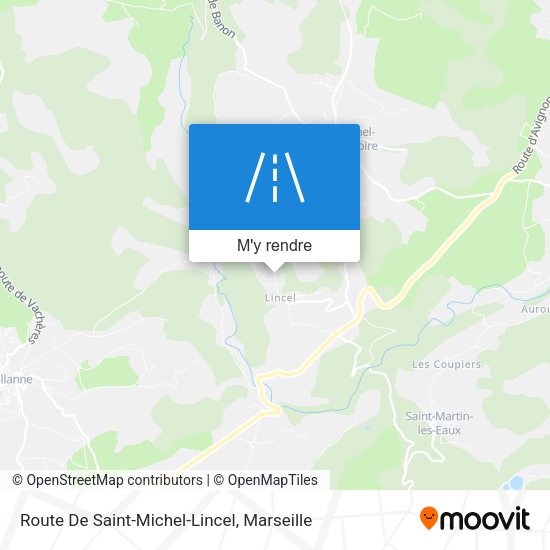 Route De Saint-Michel-Lincel plan