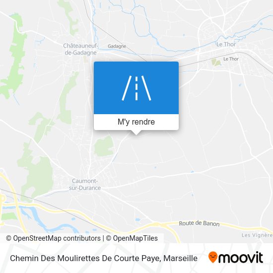 Chemin Des Moulirettes De Courte Paye plan