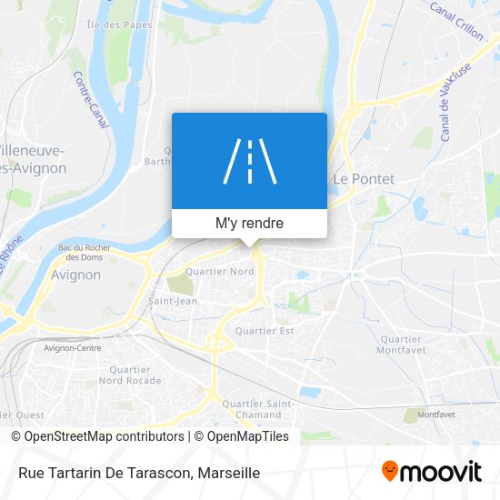 Rue Tartarin De Tarascon plan