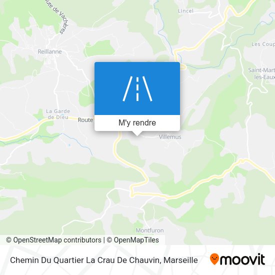 Chemin Du Quartier La Crau De Chauvin plan