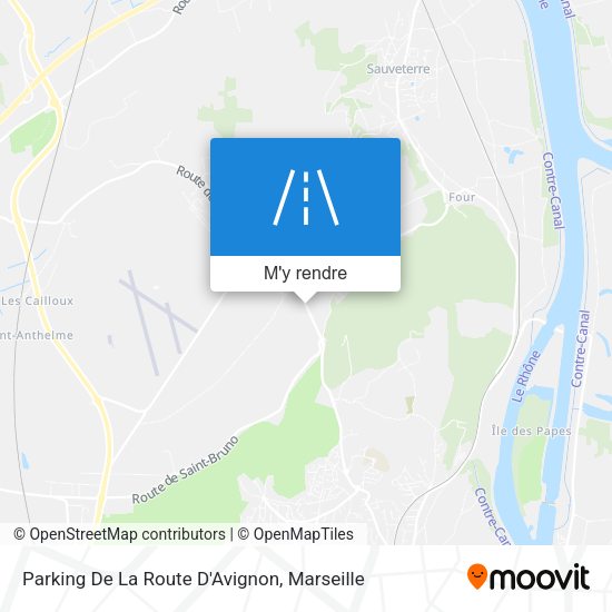 Parking De La Route D'Avignon plan