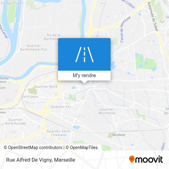 Rue Alfred De Vigny plan