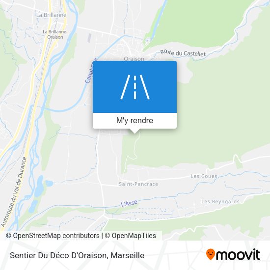 Sentier Du Déco D'Oraison plan