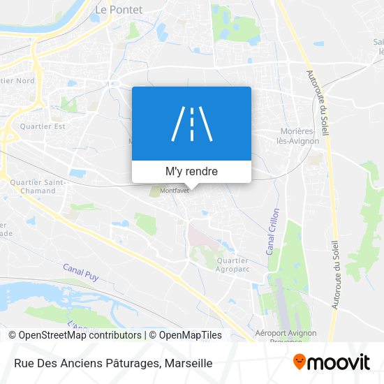 Rue Des Anciens Pâturages plan