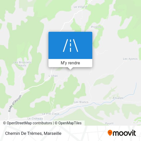 Chemin De Trêmes plan