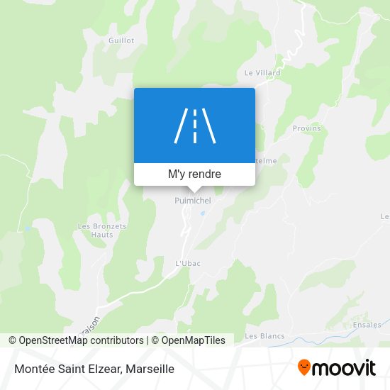 Montée Saint Elzear plan
