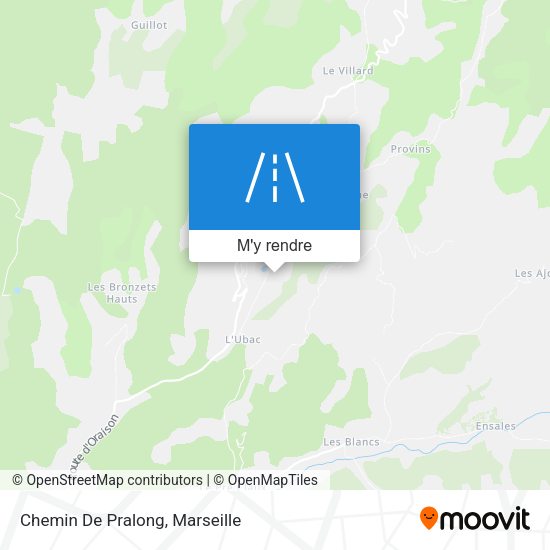 Chemin De Pralong plan
