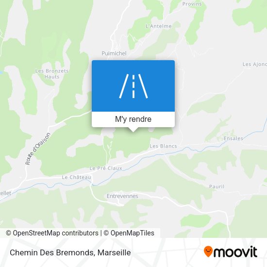 Chemin Des Bremonds plan