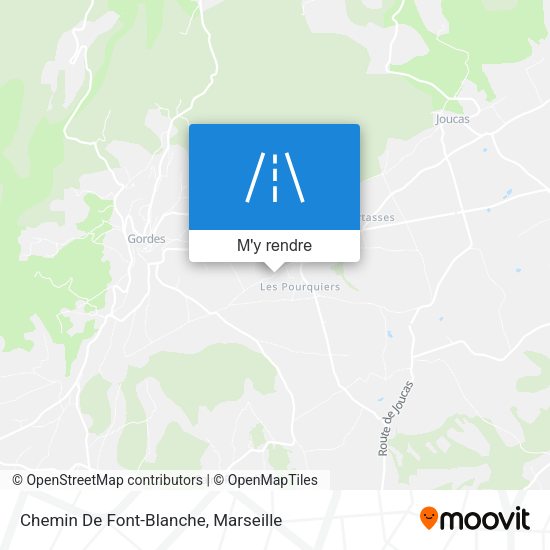Chemin De Font-Blanche plan