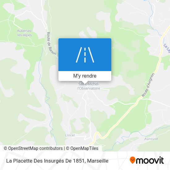 La Placette Des Insurgés De 1851 plan