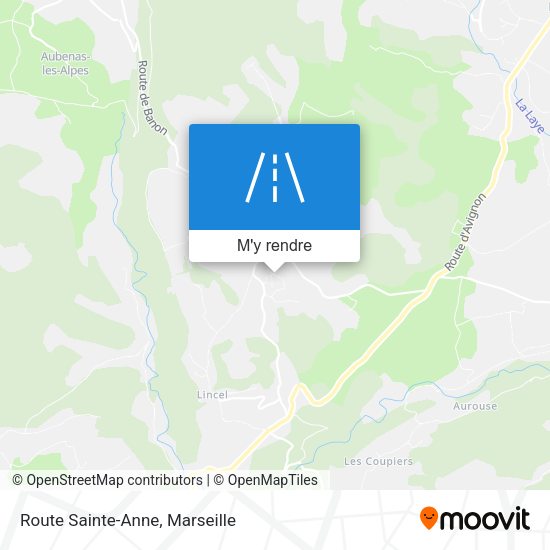 Route Sainte-Anne plan