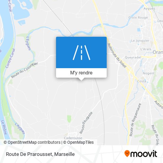 Route De Prarousset plan
