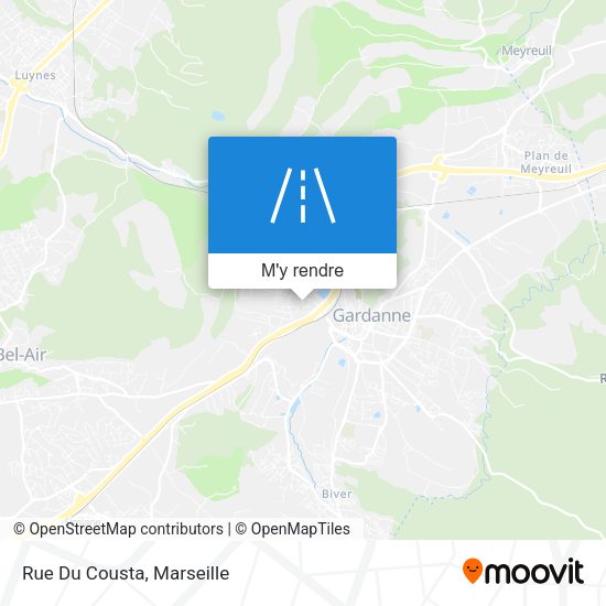 Rue Du Cousta plan