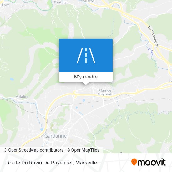 Route Du Ravin De Payennet plan