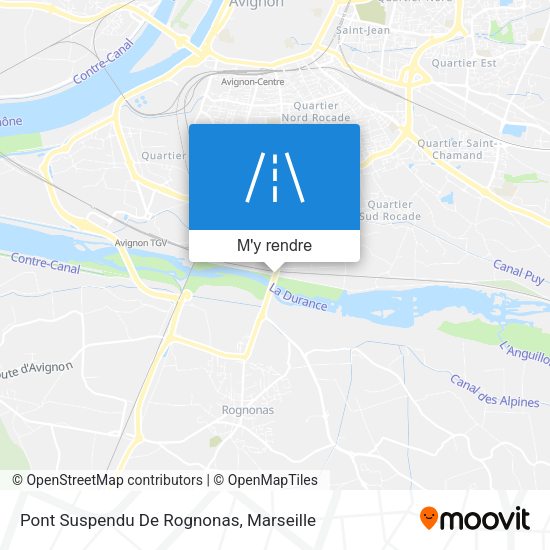 Pont Suspendu De Rognonas plan