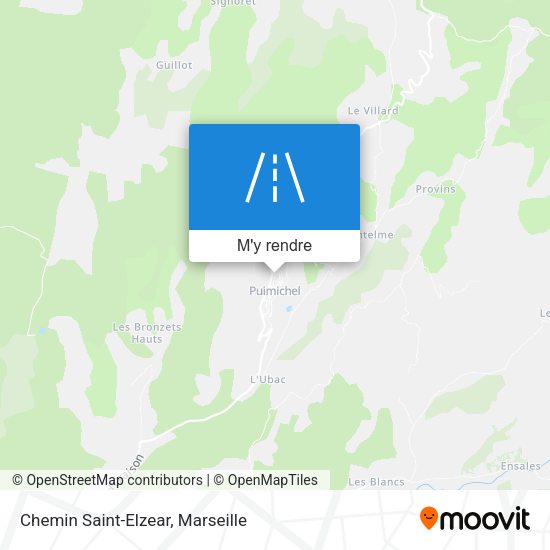 Chemin Saint-Elzear plan